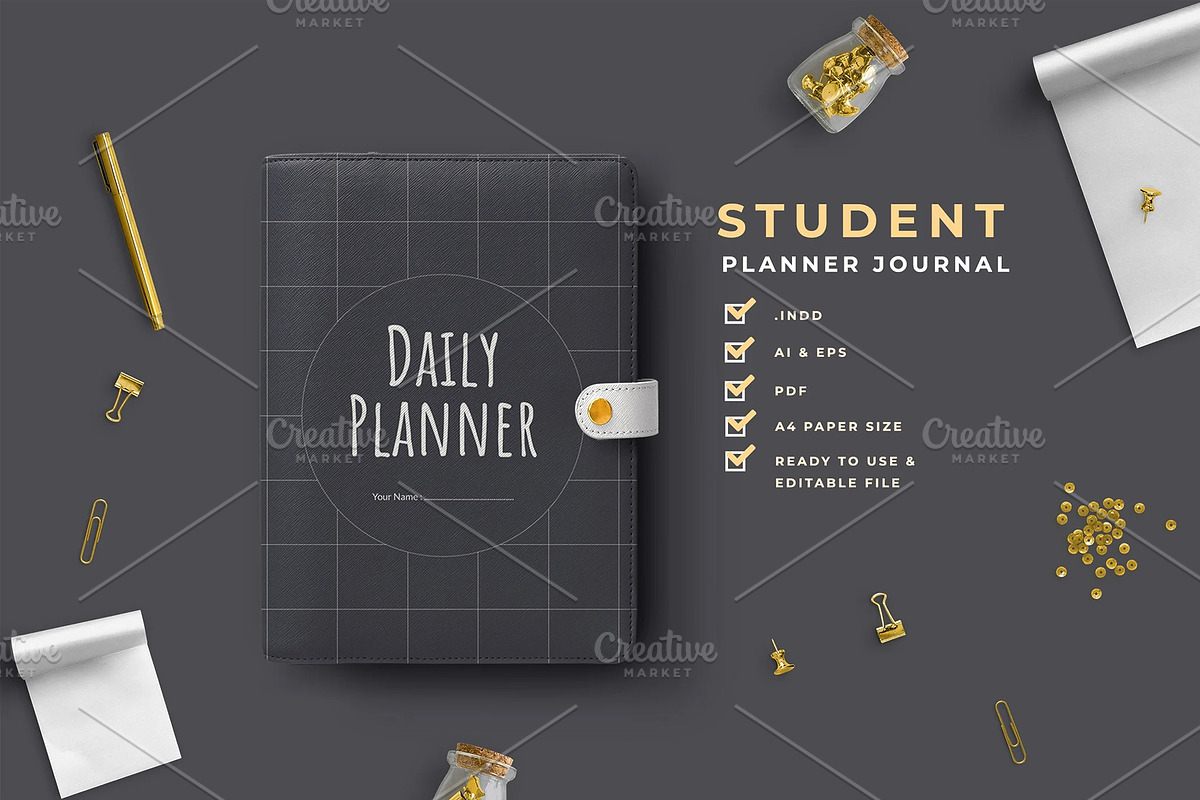 Student Planner Journal, a Magazine Template by Dimas Rizki Pratama (Photo 1 of 6)