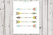 Five arrows tribal artwork pastel, a Decorative Illustration by Talent Supplies (Thumbnail 1 of 3)