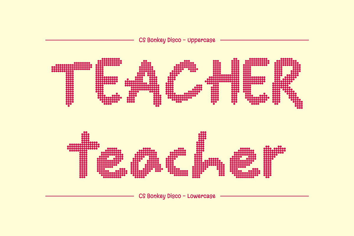CS Bonkey Disco, a Handwritten Font by Craft Supply Co. (Photo 6 of 8)