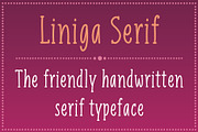 Liniga Serif Font, a Script Font by Graphite_Studios (Thumbnail 1 of 4)