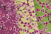 Sakura Branches (Seamless Patterns), a Pattern Graphic by Sveta Aho (Thumbnail 4 of 6)
