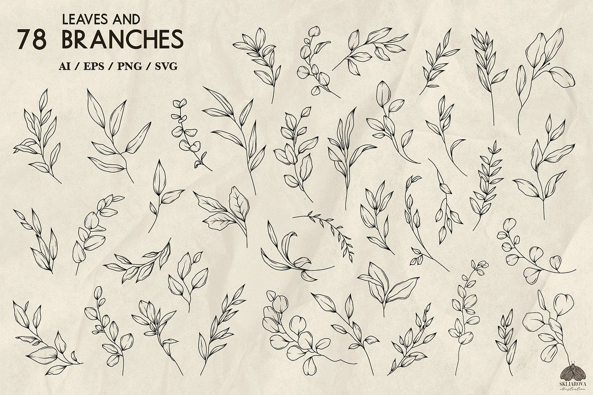 Spring Line Art Bundle 10 in 1, a Decorative Illustration by Skliarova (Photo 8 of 11)