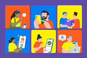 100 E-Commerce Flat Illustrations, a Person Illustration by Brickclay (Thumbnail 8 of 13)