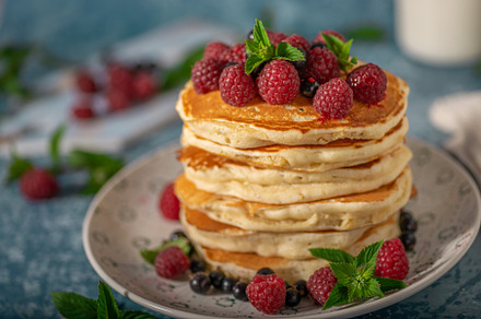 Fluffy american pancakes, a Background Photo by Stepanek Photography