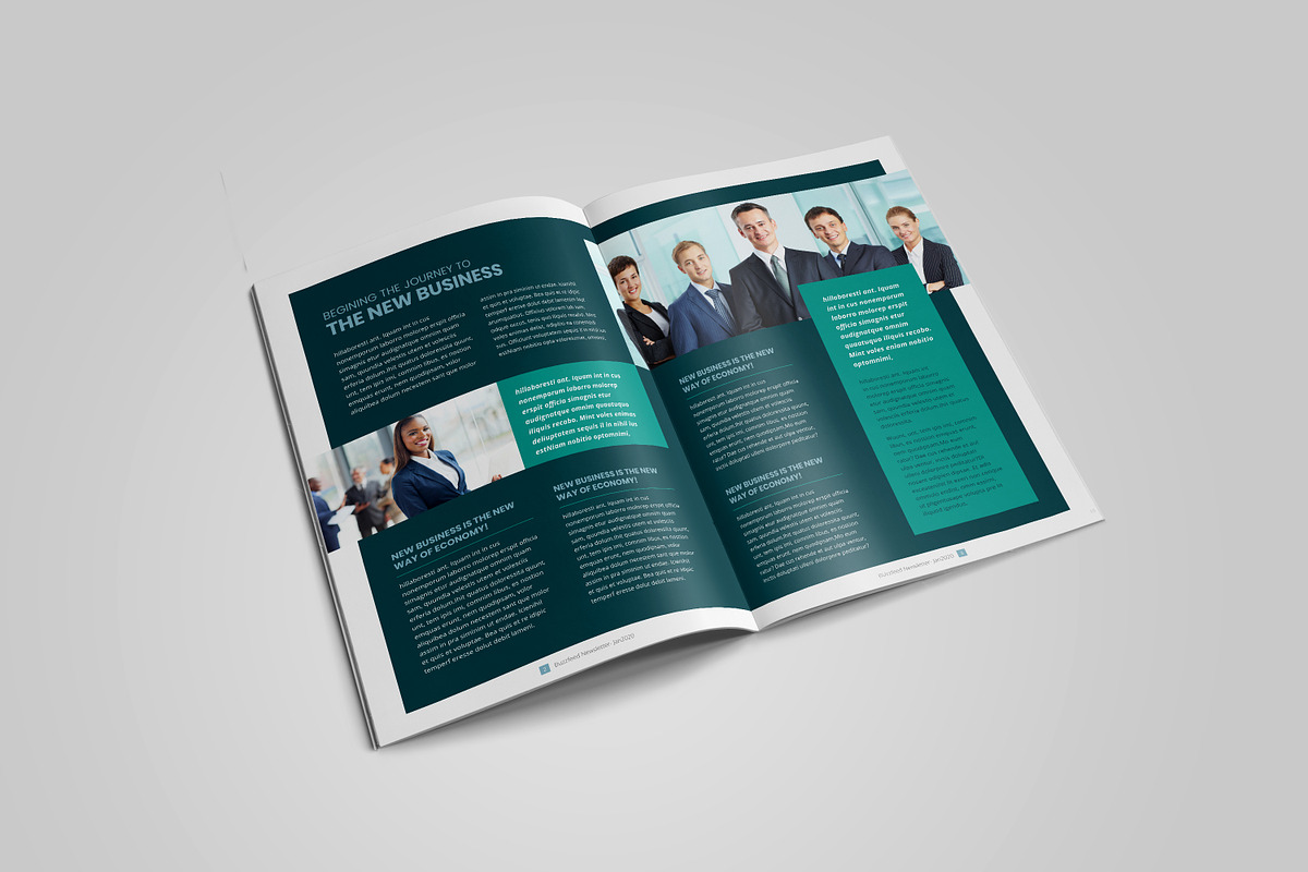 Business Newsletter Template Design, a Brochure Template by Layout Design (Photo 4 of 6)