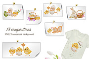 Easter Animal Watercolor Clipart Set, a Seasonal Illustration by ZabolotnaArt (Thumbnail 5 of 14)