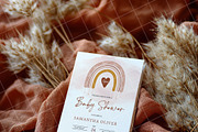 Boho 5x7 Invitation card mockup PSD, an Advertising Mockup by Blush Roses Print (Thumbnail 4 of 7)