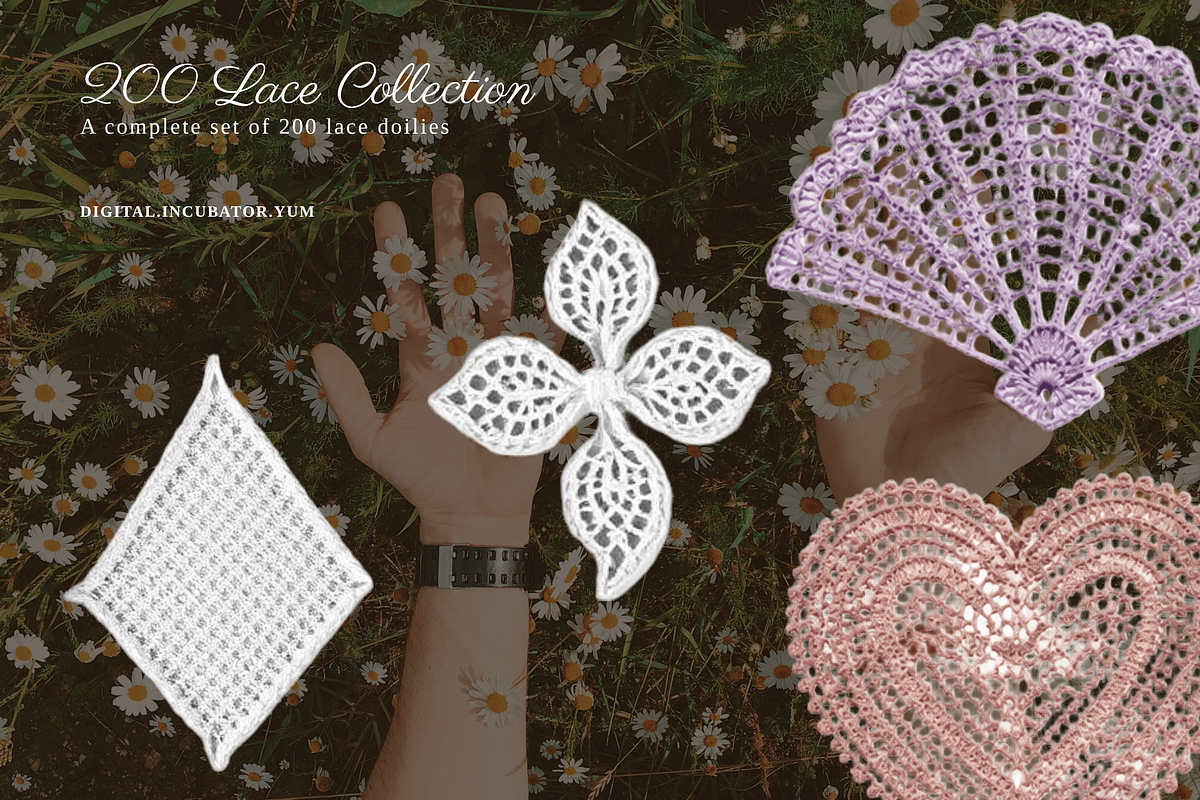 Crochet Collection: 200 Lace Doilies, an Object Graphic by digital.incubator.yum (Photo 5 of 6)