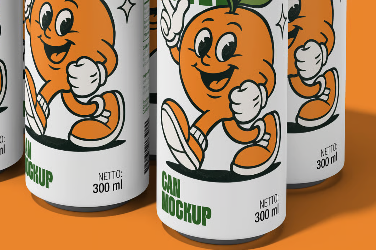 Drink Can 4-Pack Holder Mockup, a Packaging Mockup by graphicsauce (Photo 4 of 4)