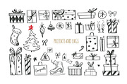 Big Christmas Holiday doodle set, a Seasonal Illustration by Wild Muse (Thumbnail 4 of 10)