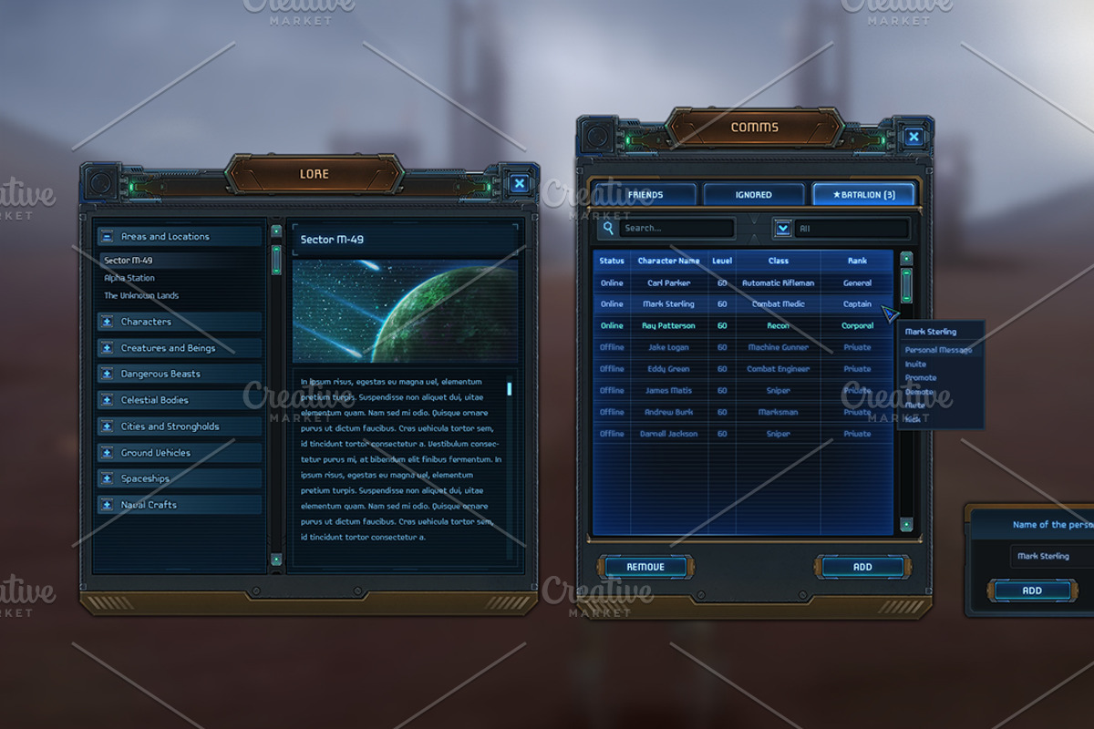 Aramech User Interface, a Graphic by Kodiak Graphics (Photo 14 of 21)