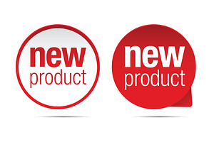 New product label tag sign