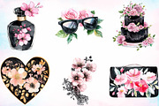 Black and Pink Mother's Day Clipart, a Seasonal Illustration by Canvas Craft (Thumbnail 4 of 4)