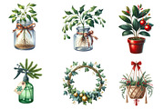 Christmas Indoor Gardening Clipart, an Illustration by CreationArt (Thumbnail 4 of 5)