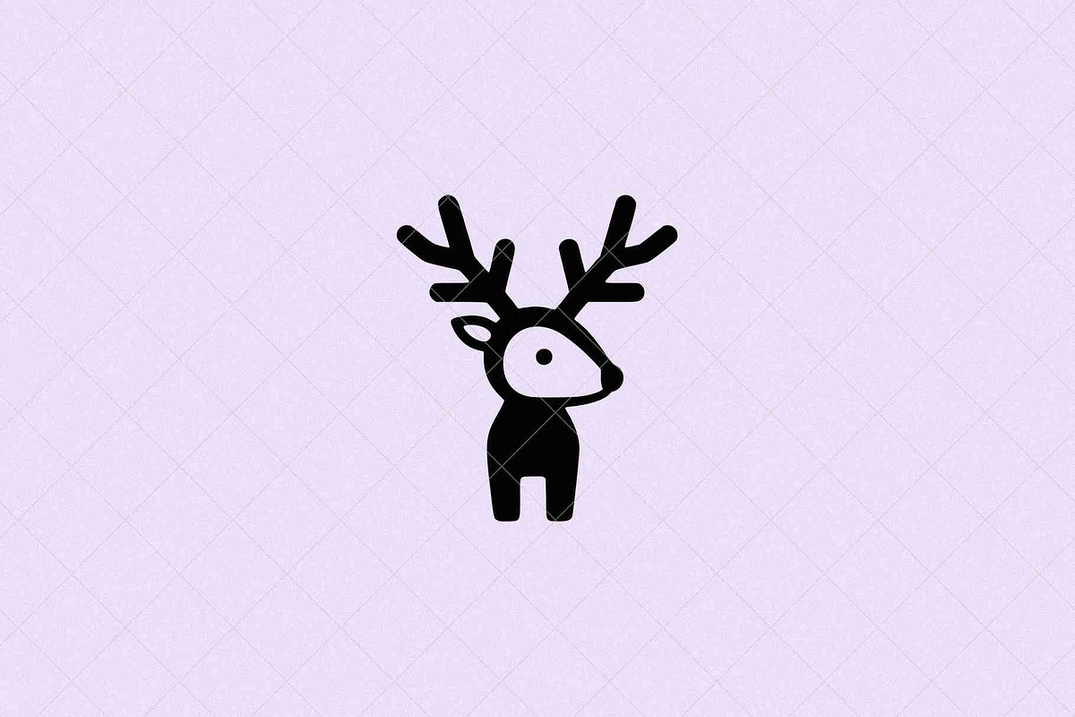 Minimalist Deer Icon Stag, an Animal Illustration by Vectorium Studio (Photo 1 of 4)