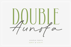 Double Aunofa - Couple Font