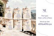 Seating Chart PSD PNG Canva Mockup,, a Product Mockup by Mie Mockup Studio (Thumbnail 6 of 6)
