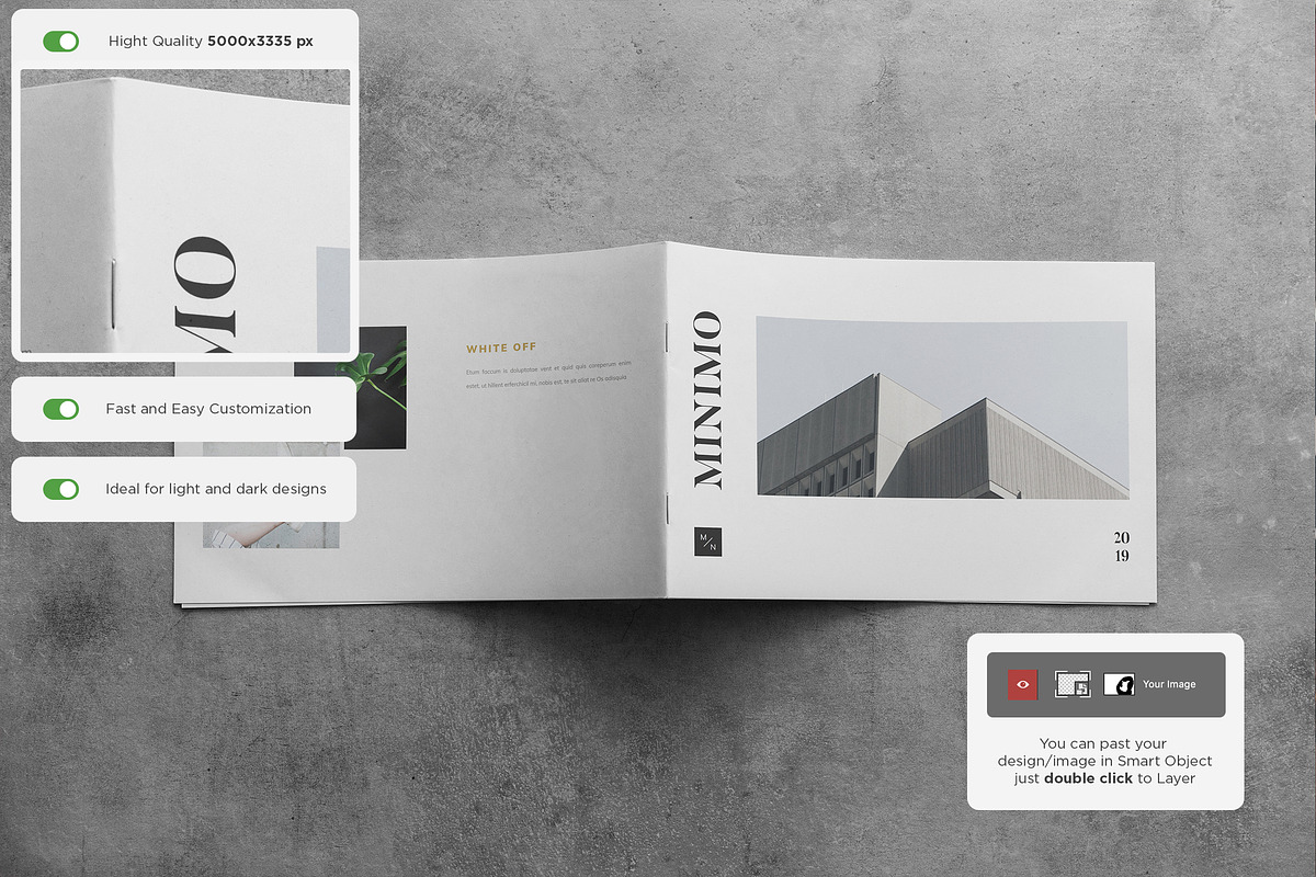 Landscape Brochure Mock-Up, a Print Template by Dikarte.Store (Photo 2 of 9)