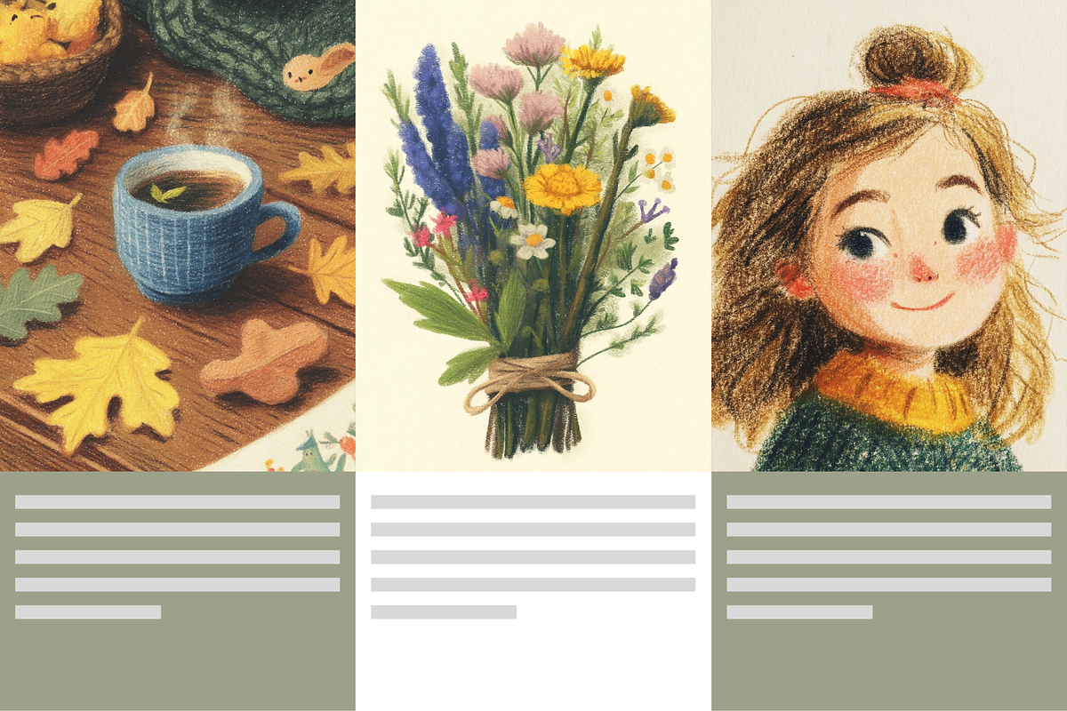 Crayon Illustration MidJourney Style, a Decorative Illustration by Artimind Studio (Photo 8 of 10)