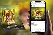 Crazy Night Party Flyer, a Flyer Template by Teetouch Graphics (Thumbnail 2 of 3)