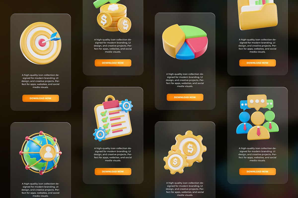 Business 3D Icon Pack, an Object Graphic by Artnivora.Std (Photo 4 of 4)