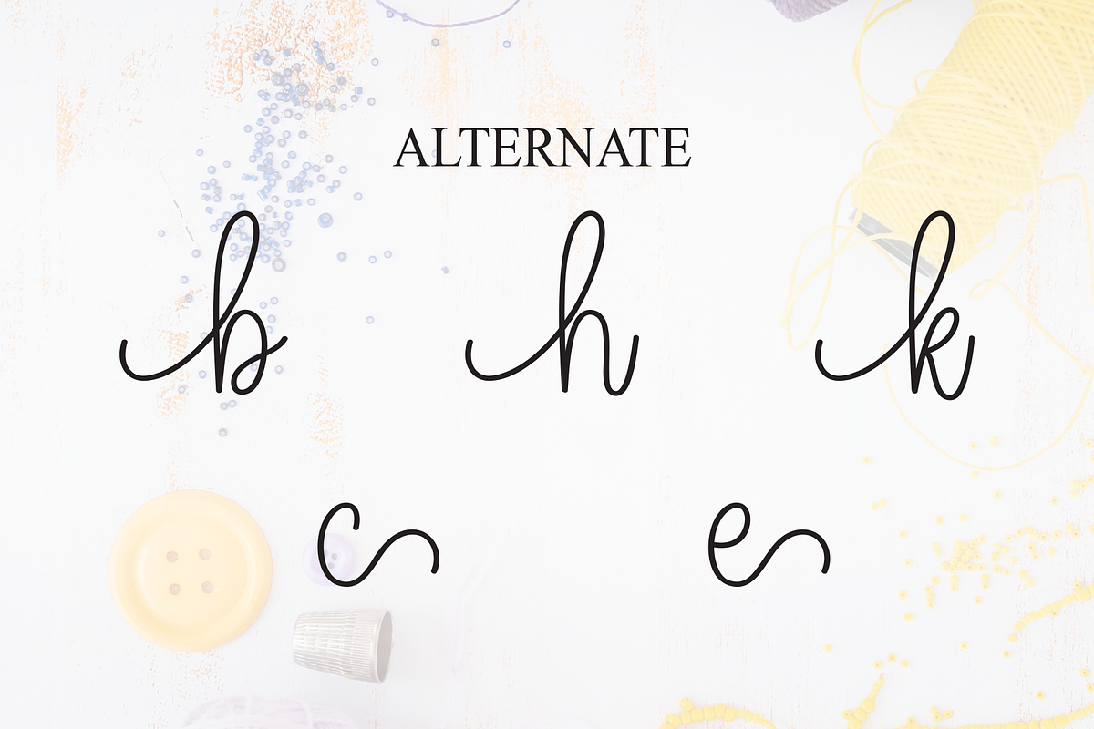 Handmade | Script Font, a Handwritten Font by Scratchones (Photo 8 of 9)