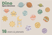 Dino Space Adventure – Vector Set, an Animal Illustration by moja doodle (Thumbnail 5 of 11)