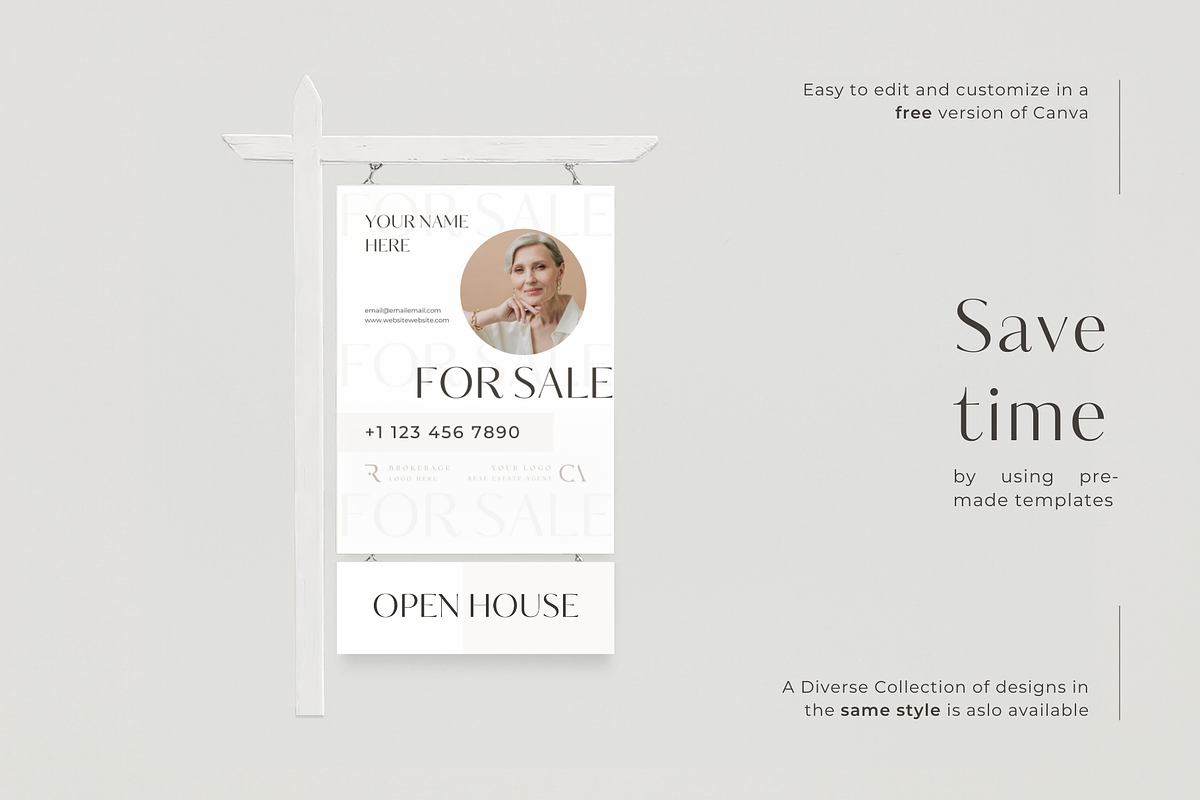 Real Estate Yard Sign For Sale, a Marketing Template by EstateElements (Photo 4 of 7)