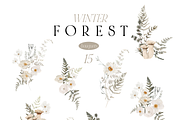 Autumn and Winter FOREST -watercolor, a Seasonal Illustration by Youksy (Thumbnail 12 of 29)
