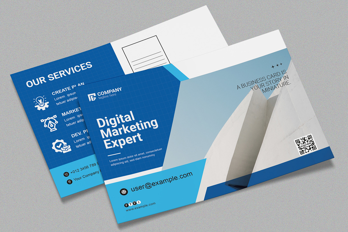 Creative Postcard Design, a Business Card Template by MightyDesign (Photo 2 of 8)