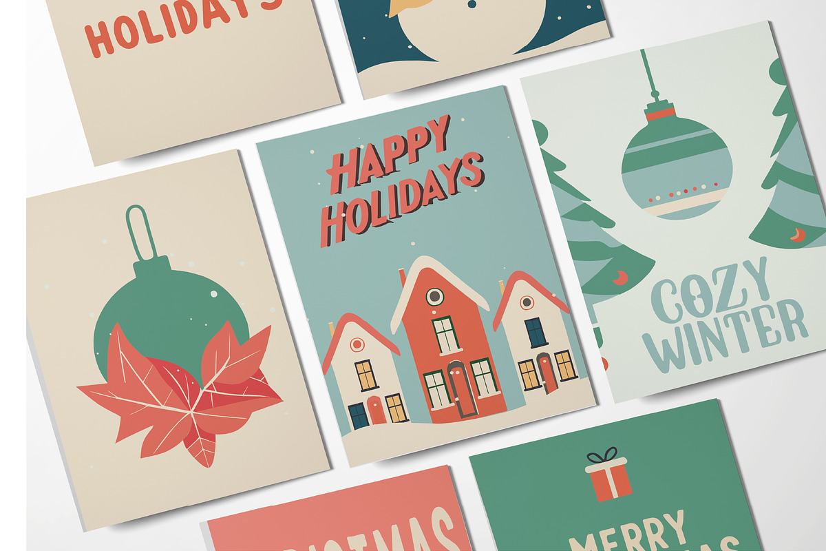 Сhristmas illustrations.Winter cards, a Seasonal Illustration by NatalieArtsDenysenko (Photo 3 of 10)