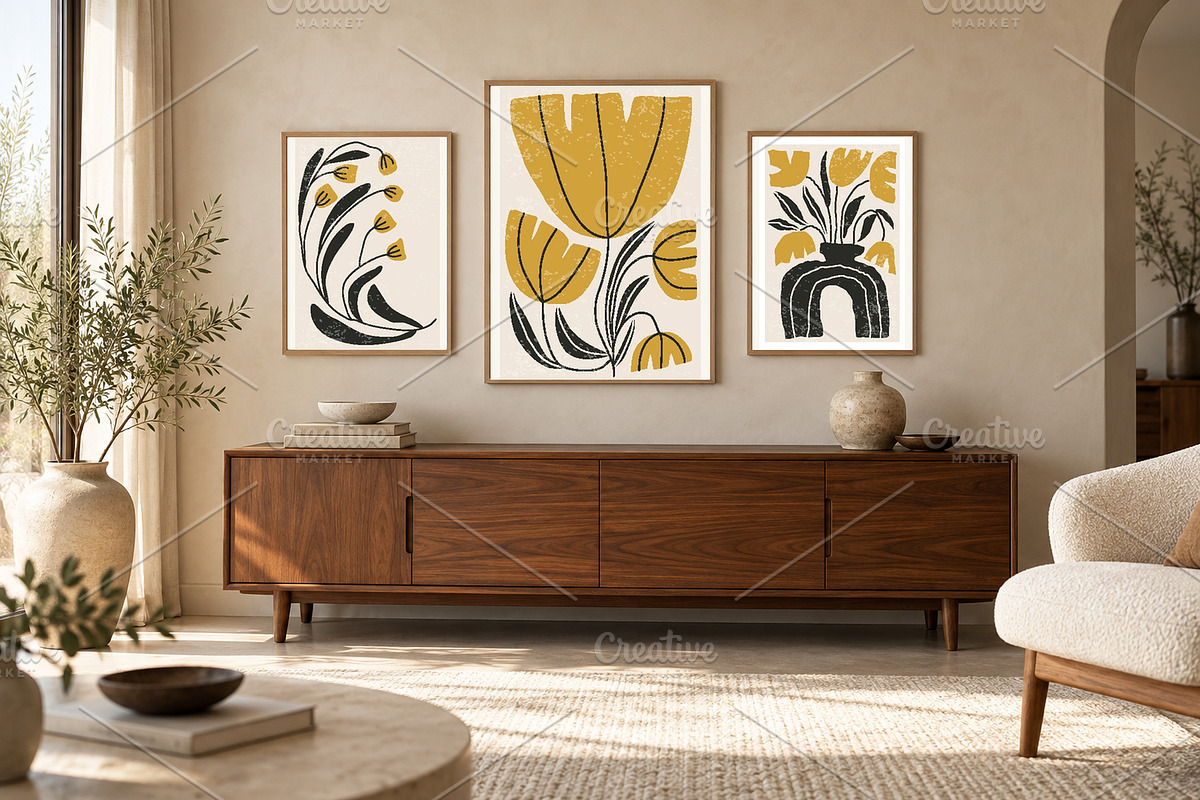 Abstract Botanical Gallery Wall Set, a Background Graphic by C Design Studio (Photo 6 of 21)