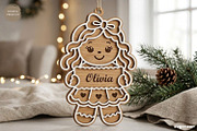 Personalized Gingerbread Ornaments, a Decorative Illustration by svgocean (Thumbnail 3 of 14)