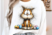 Whimsical easter cats clipart, an Illustration by SinaCreation (Thumbnail 9 of 11)