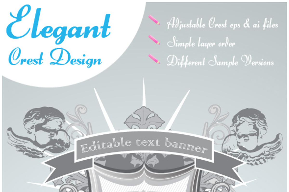 Ornamented shield design preview 2