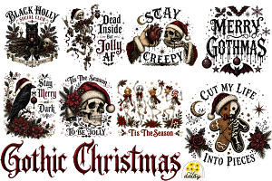 Gothic Christmas Halloween Bundle, an Object Graphic by Daisy Design