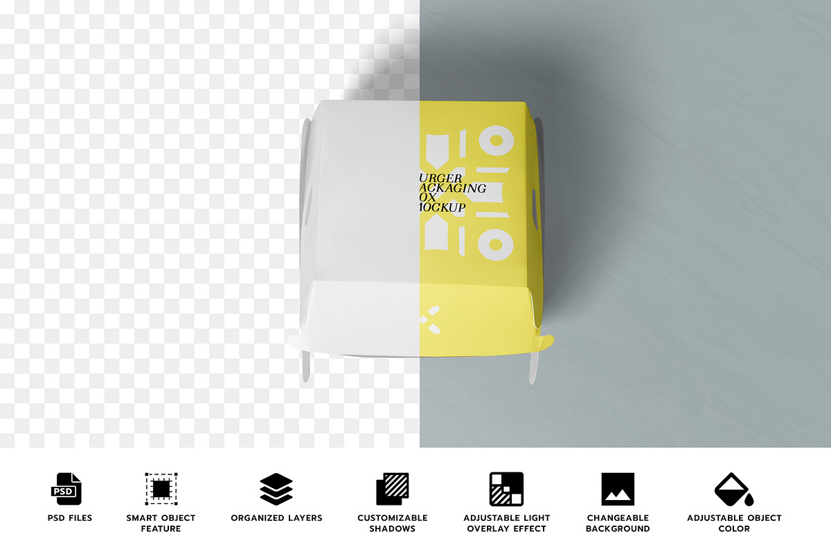 Burger Mockup, a Product Mockup by PixelVoyager (Photo 2 of 6)