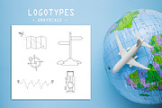 Take-Off. 5 Iconic Travel Logos, a Branding & Logo Template by Cyrah's Collection (Thumbnail 4 of 13)