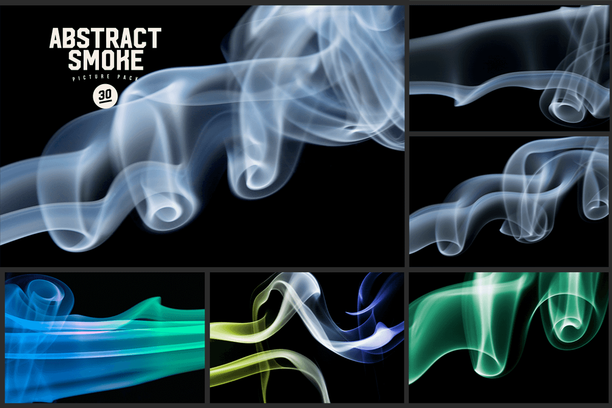 Abstract Smoke Photo Pack, a Brushes & More by Ultrashock (Photo 4 of 6)