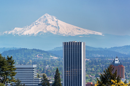 Mount Hood and Portland