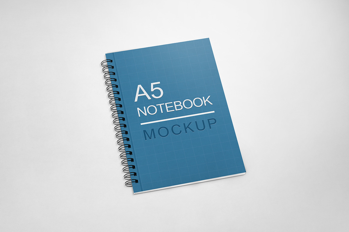 Classic Notebook Mockup Set - A5, a Print Template by Rafael Oliveira (Photo 6 of 7)