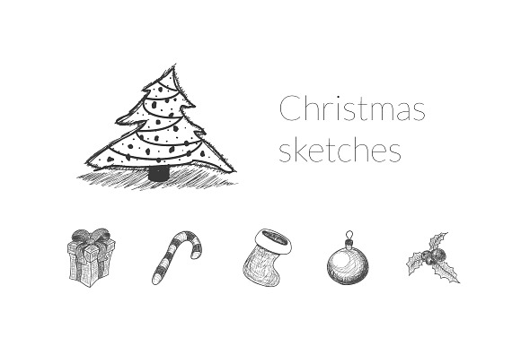 Chrismas sketches preview 5