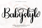 Babystyle, a Handwritten Font by FreshTypeINK (Thumbnail 1 of 7)