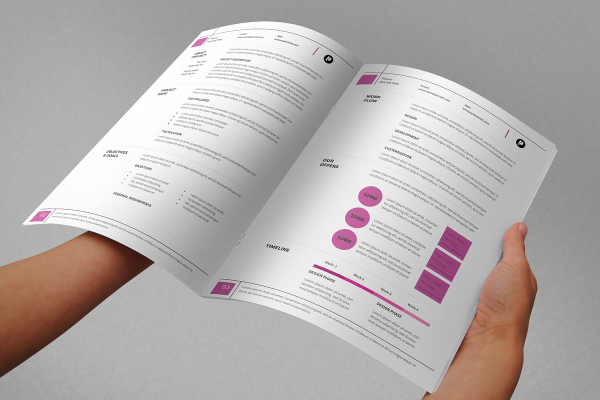 Proposal Template 02, a Stationery Template by DesignGhar (Photo 6 of 10)