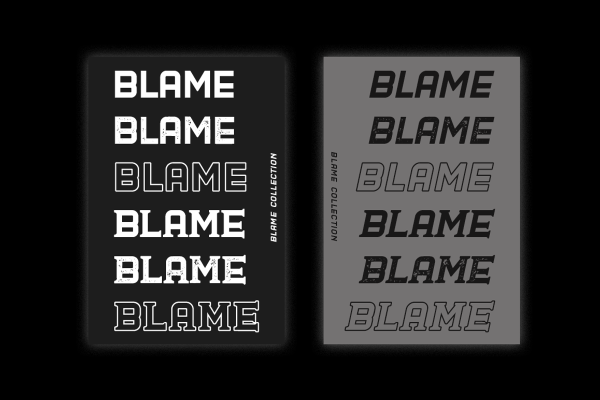 Blame // A Strong Sans and Serif preview 8