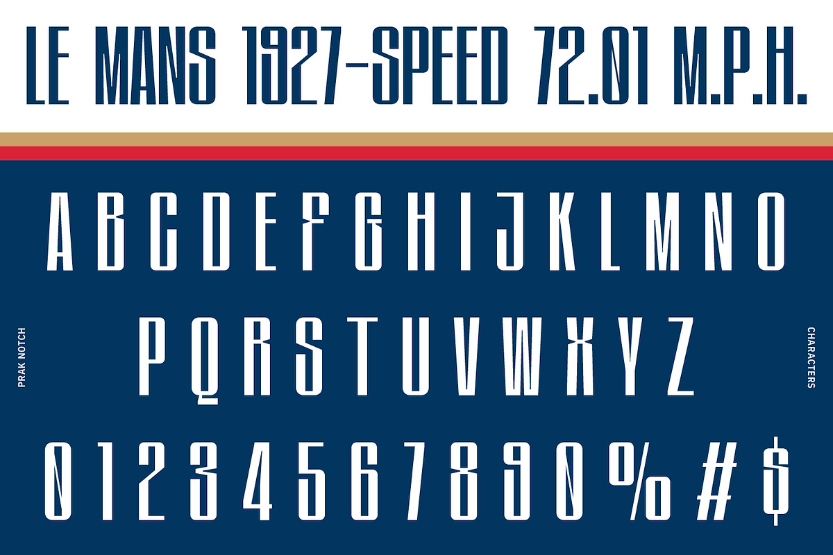 PRAK Notch – Ultra Condensed Font, a Sans Serif Font by Healltica.std (Photo 4 of 18)