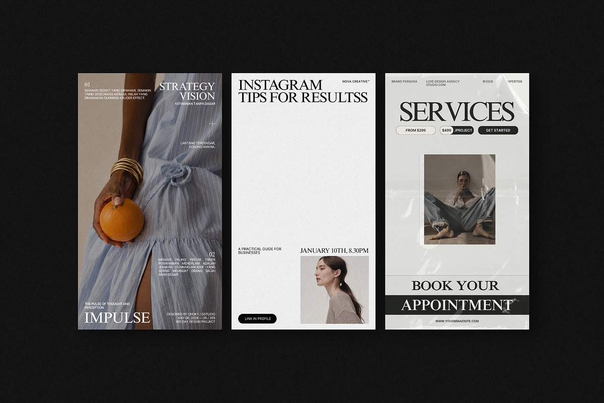 ZUNO | Instagram Post & Story (III), a Social Media Template by The Aesthetic Studio (Photo 2 of 10)