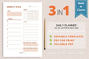 Weekly Planner Template, Canva, a Templates & Theme by Jaboor Magics (Thumbnail 1 of 4)