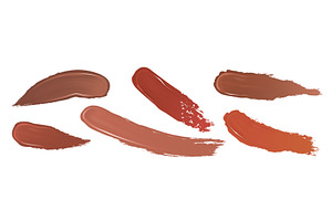 Dark skin foundation swatch set, an Object Illustration by art PVP - market