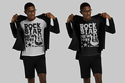 T-shirt Mock-up (African Model), a Shirt Mockup by Mock-up Store (Thumbnail 5 of 6)